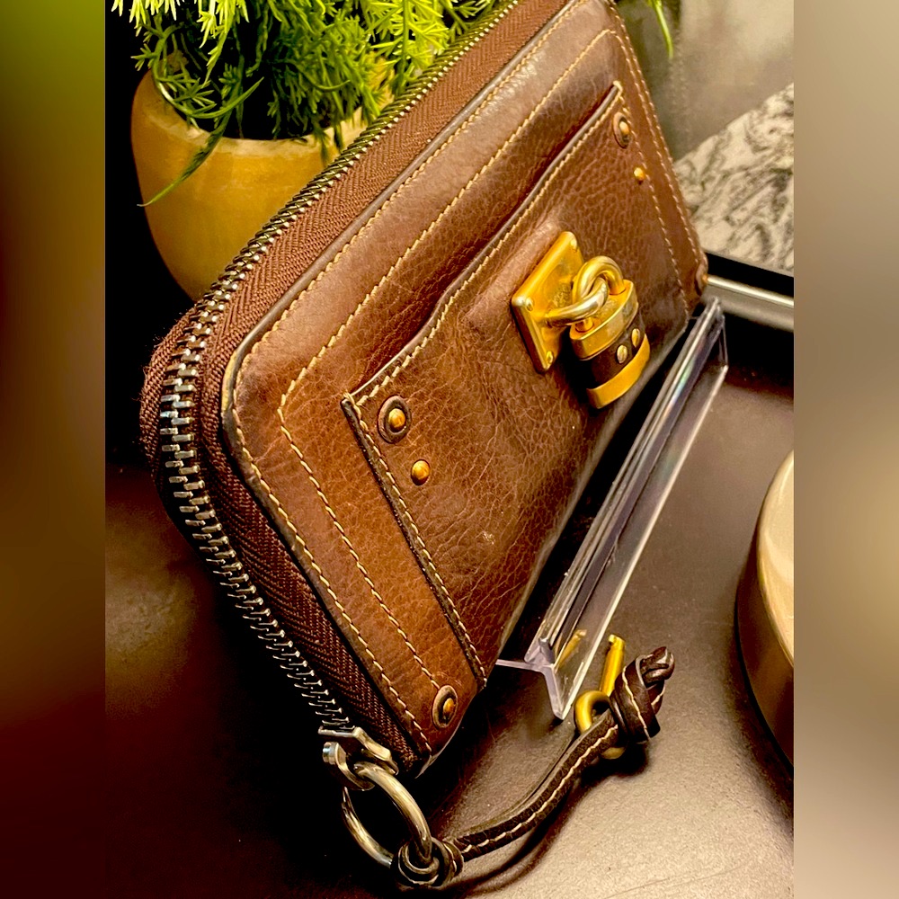 Chlo Paddington Brown Leather Wallet